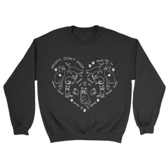Adopt Don't Shop Heart Sweatshirt