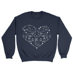 Adopt Don't Shop Heart Sweatshirt