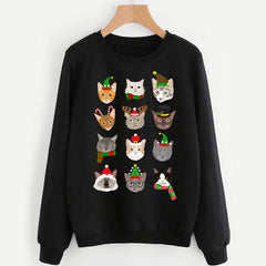 Festive Cats Xmas Sweatshirt