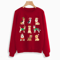 Santa Paws Dogs Xmas Sweatshirt