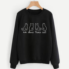 Un Deux Trois Cat Sweatshirt