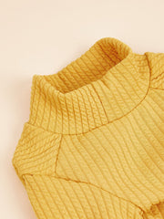 Yellow Small Plaid Pet Sweater