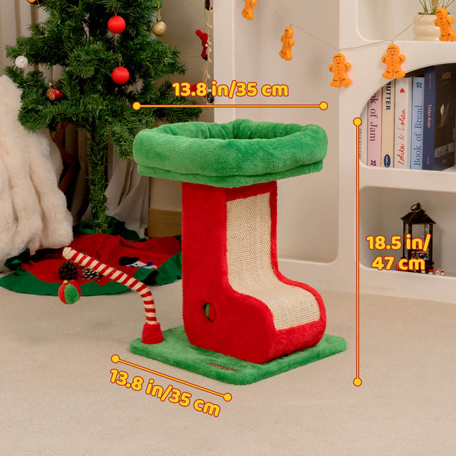 Christmas Boot Cat Scratching Post Main Image