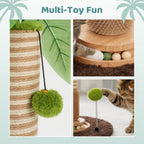 Coconut Palm Cat Scratching Post