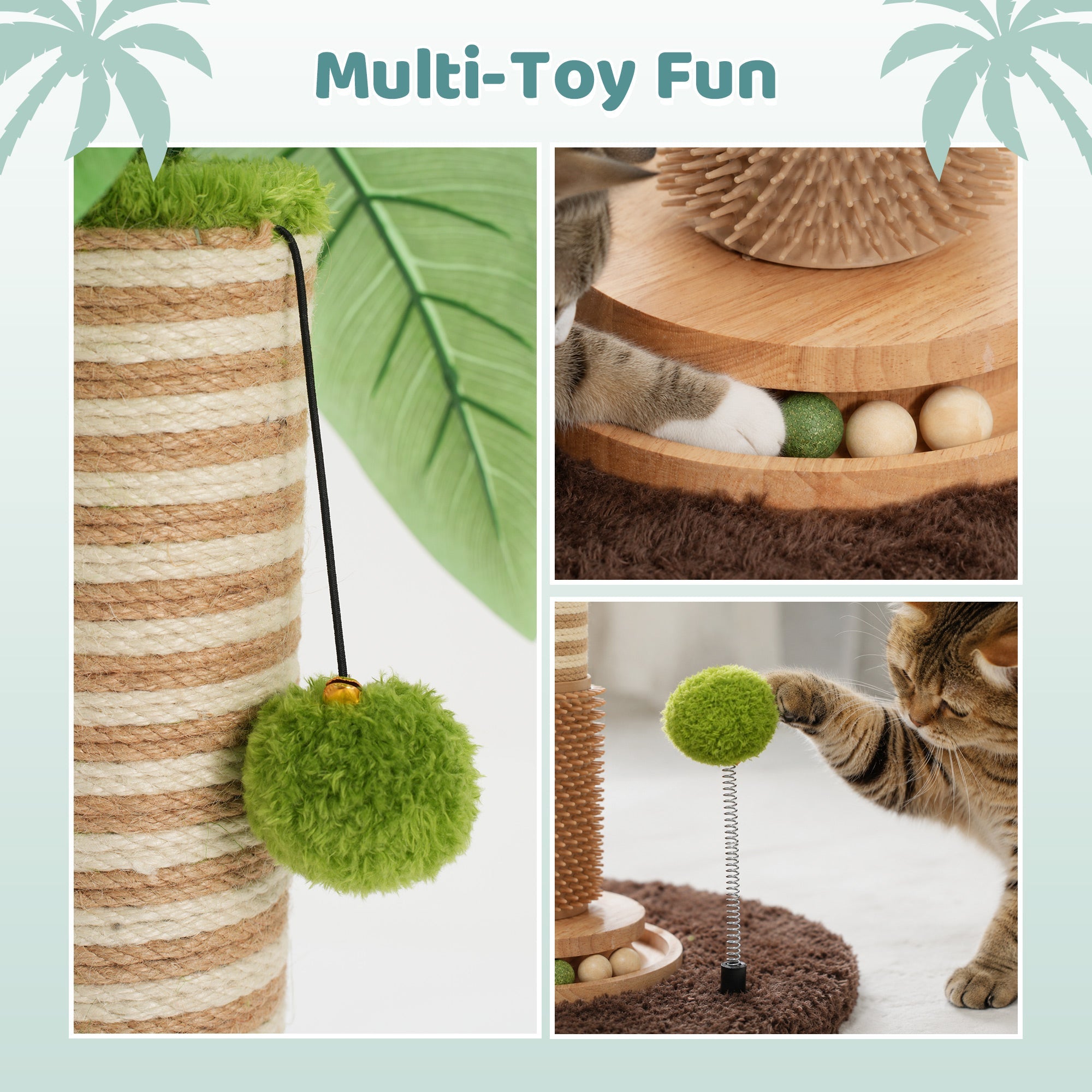 Coconut Palm Cat Scratching Post