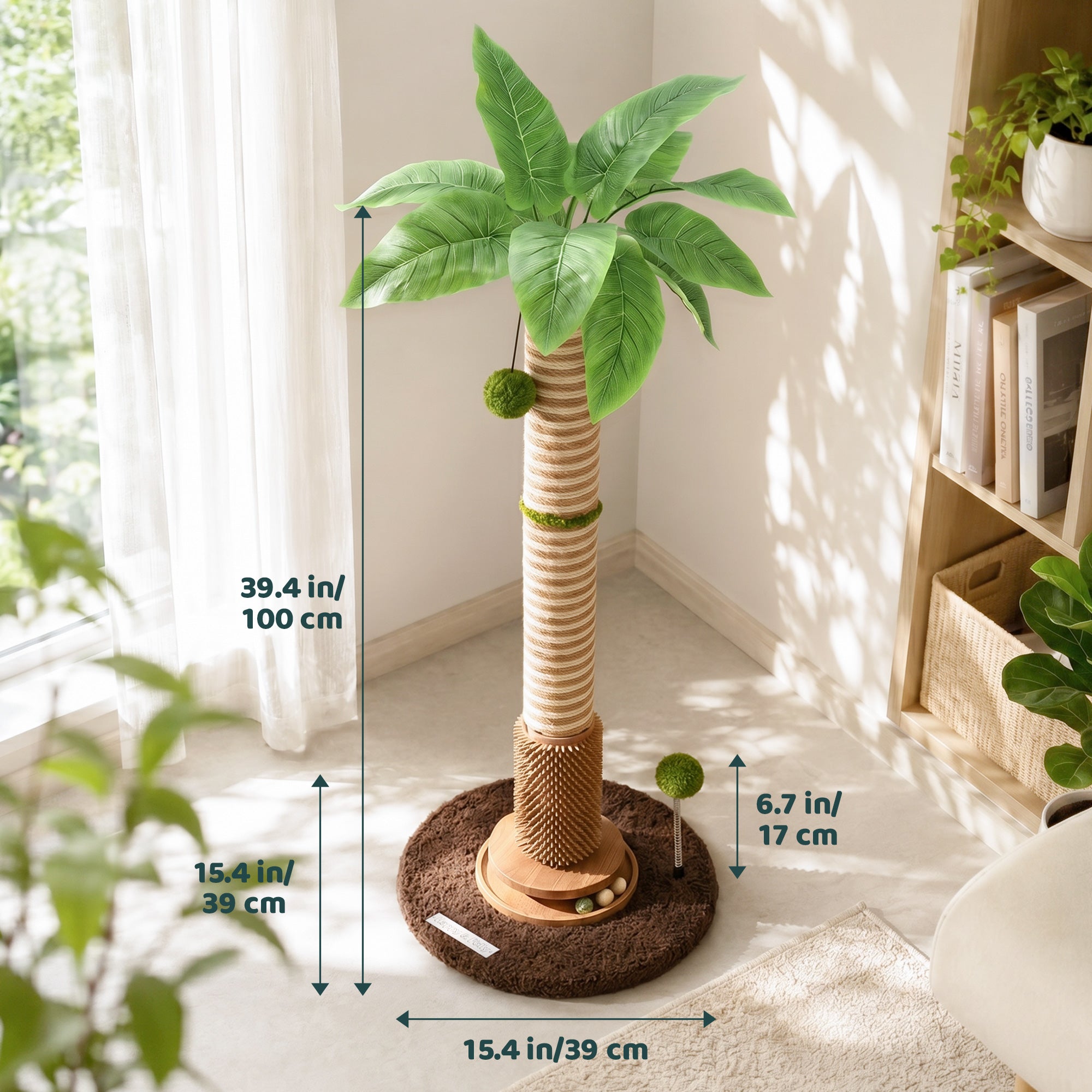 Coconut Palm Cat Scratching Post