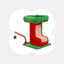 Christmas Boot Cat Scratching Post