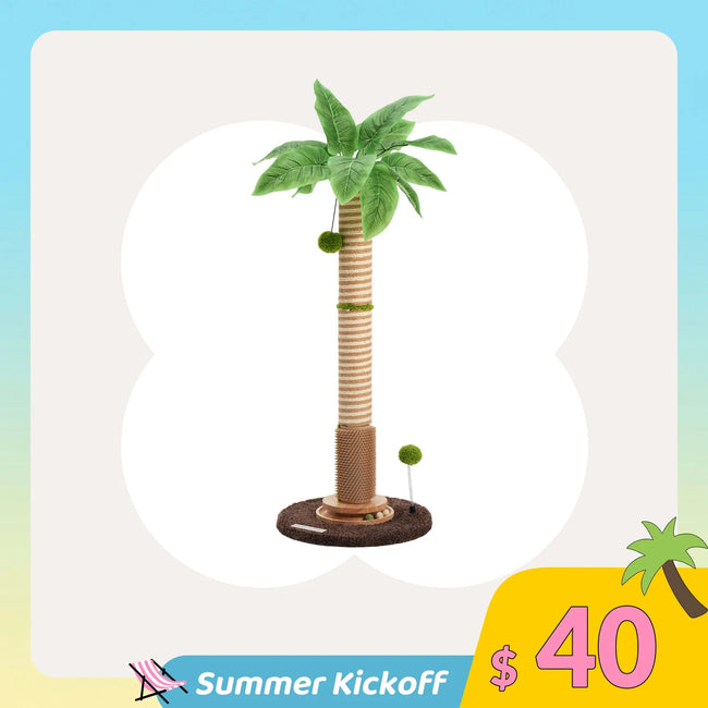 Coconut Palm Cat Scratching Post Hover Image