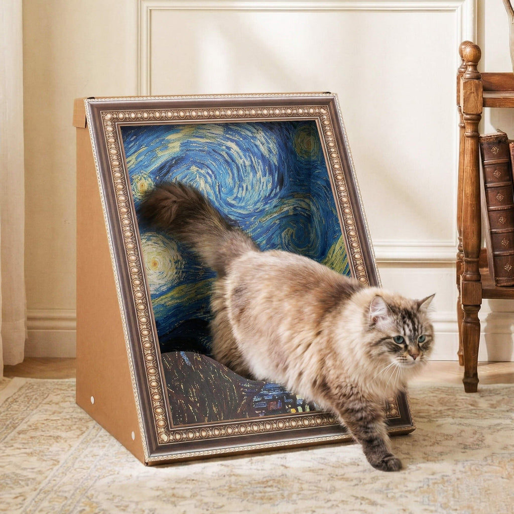 3D Retro Art Cat Scratcher