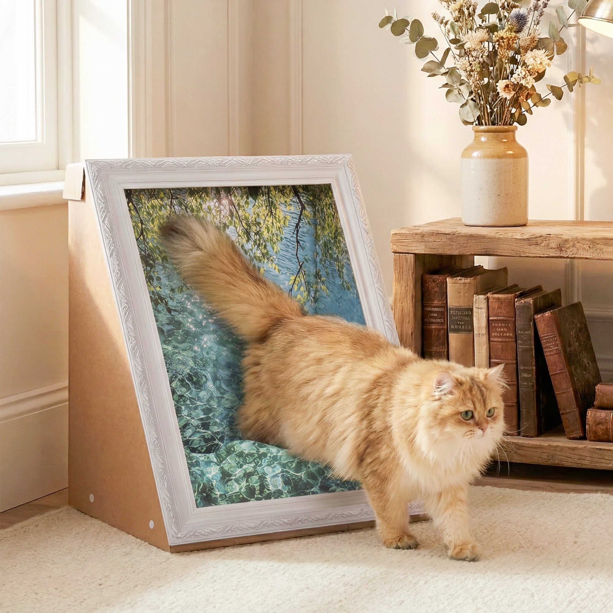 3D Retro Art Cat Scratcher