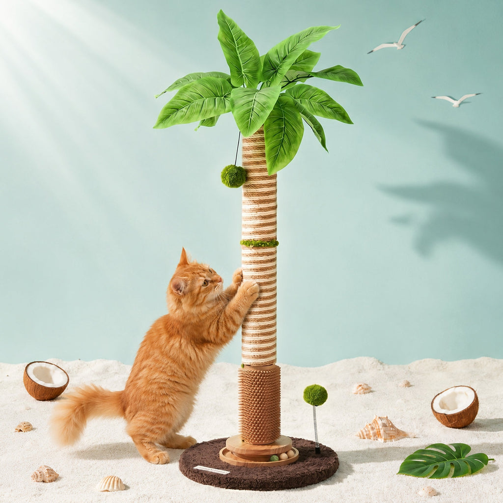 Coconut Palm Cat Scratching Post