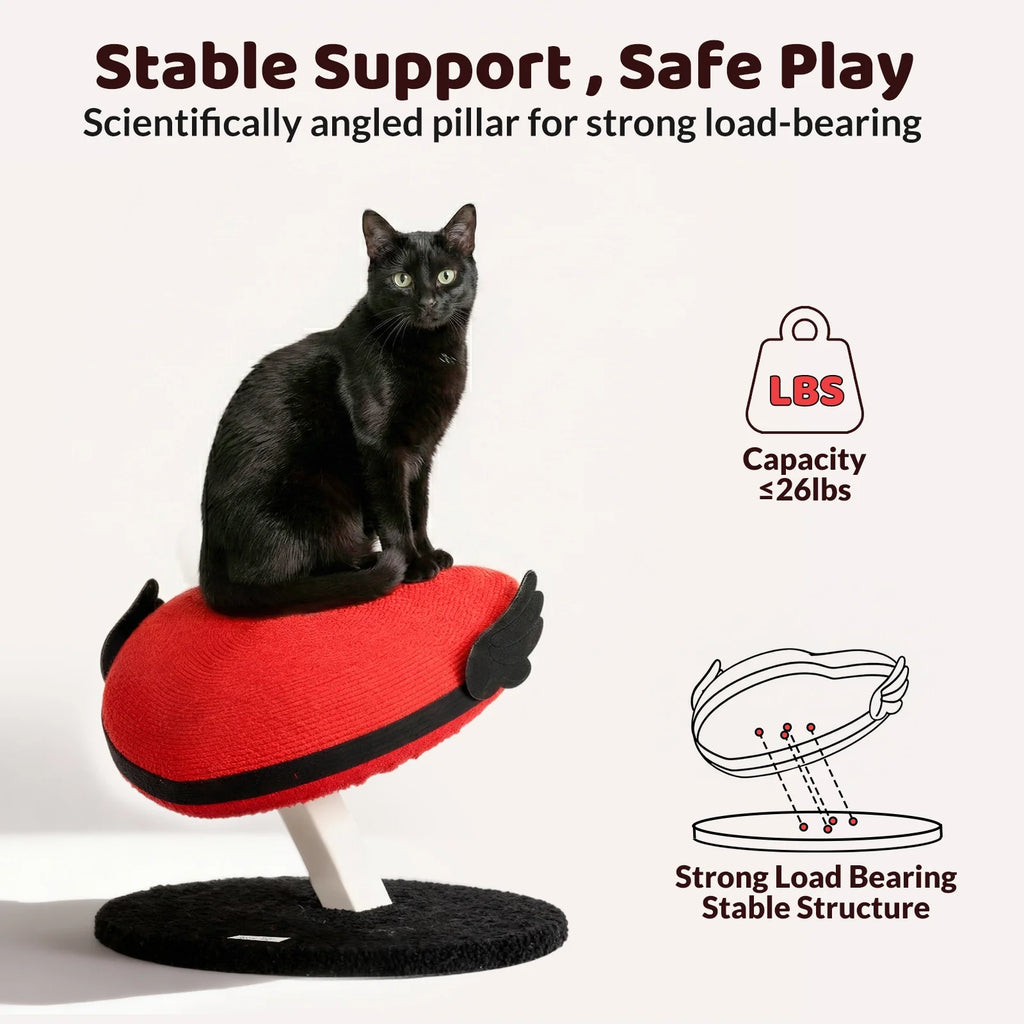 Flying Heart Cat Scratcher