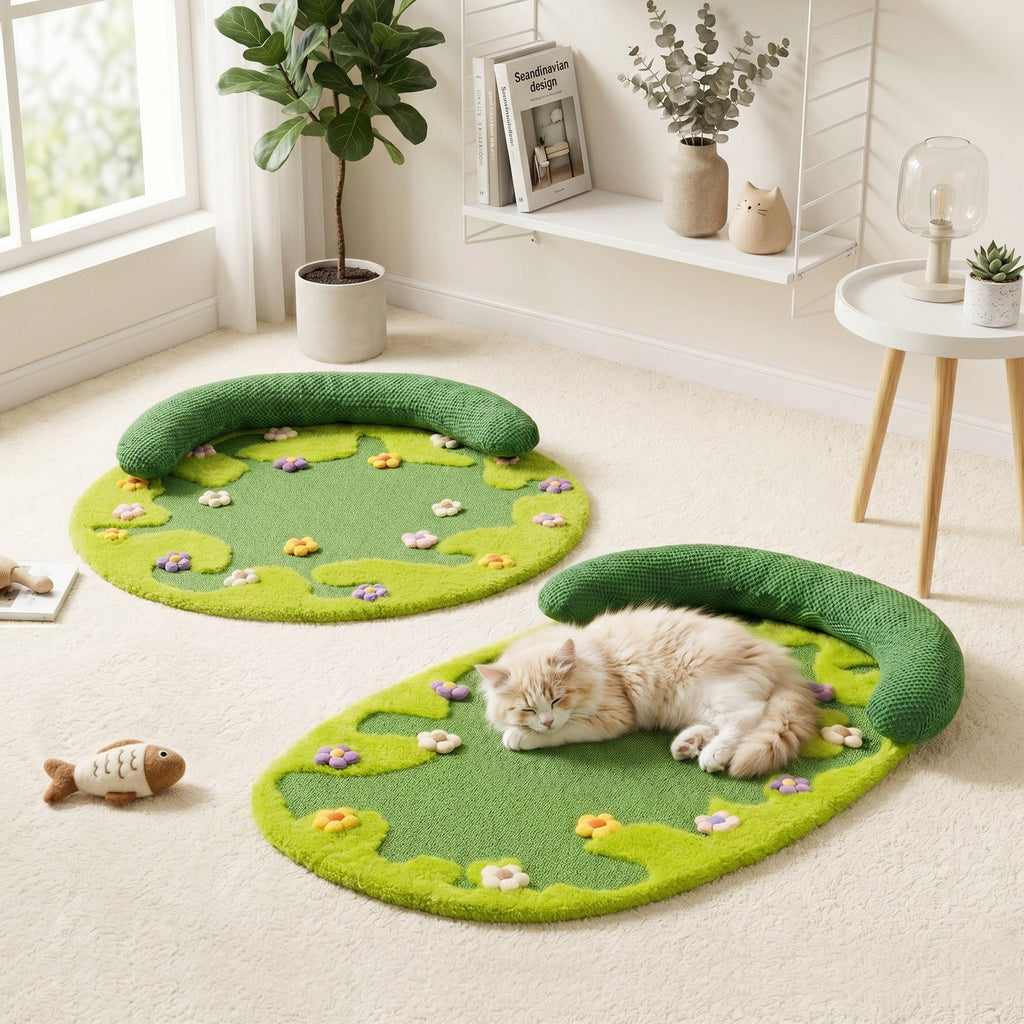 Wildflower Garden Cat Scratcher Mat