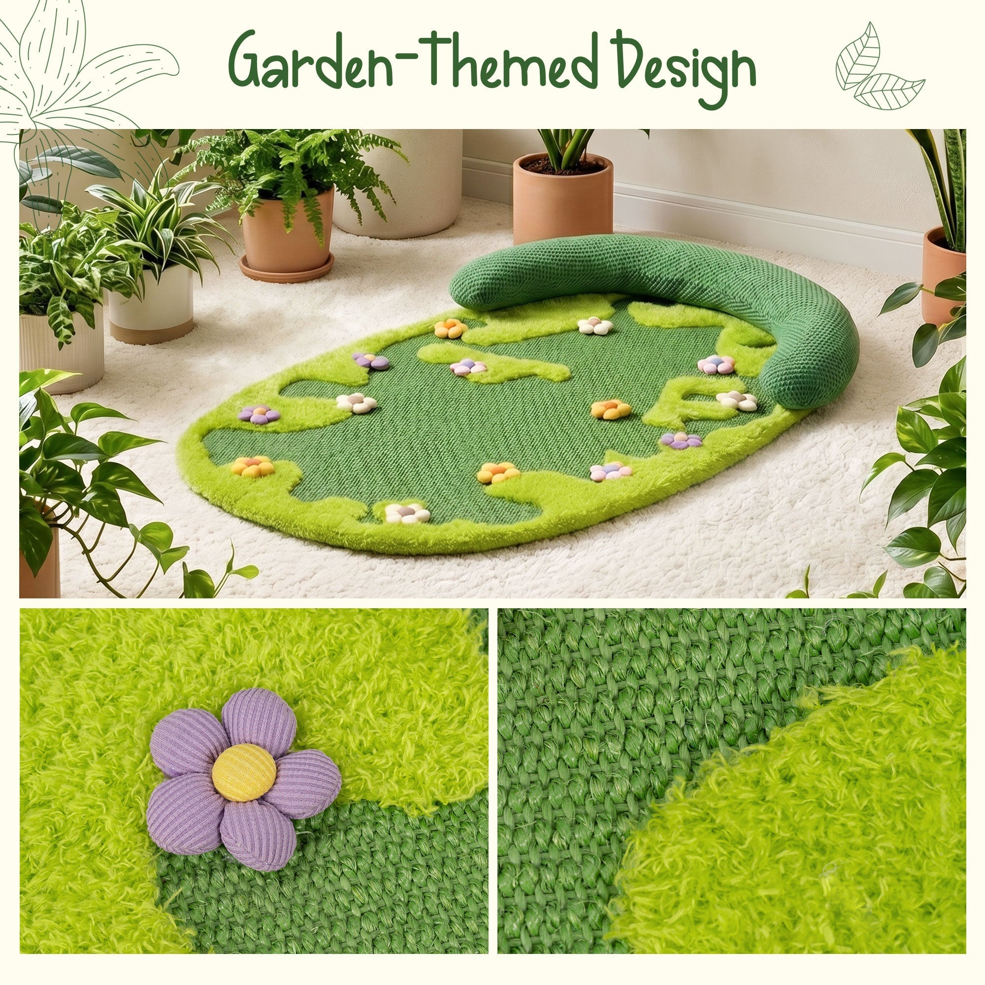 Wildflower Garden Cat Scratcher Mat