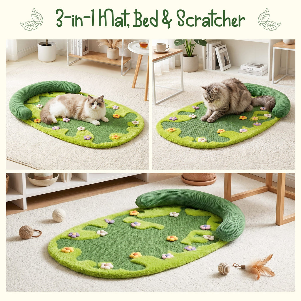 Wildflower Garden Cat Scratcher Mat