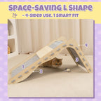 Modern Felt L-Shape Cat Scratcher