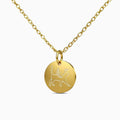 Cat Memorial Disc Necklace