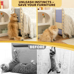 Modern Felt L-Shape Cat Scratcher