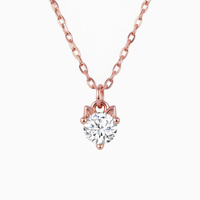 Dainty Cat Necklace Main Image