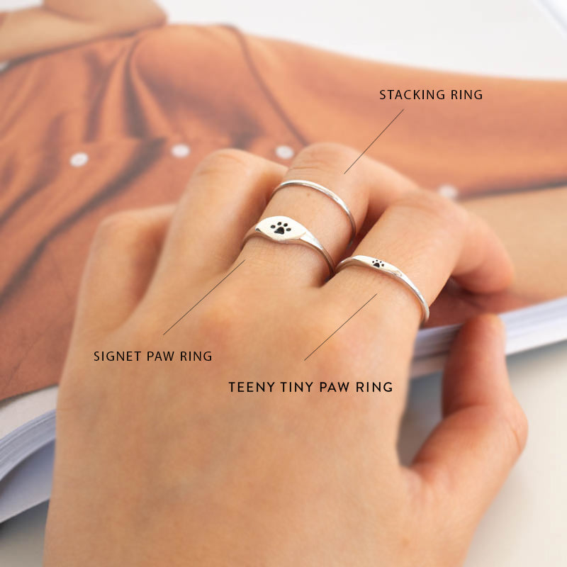 Teeny Tiny Paw Ring