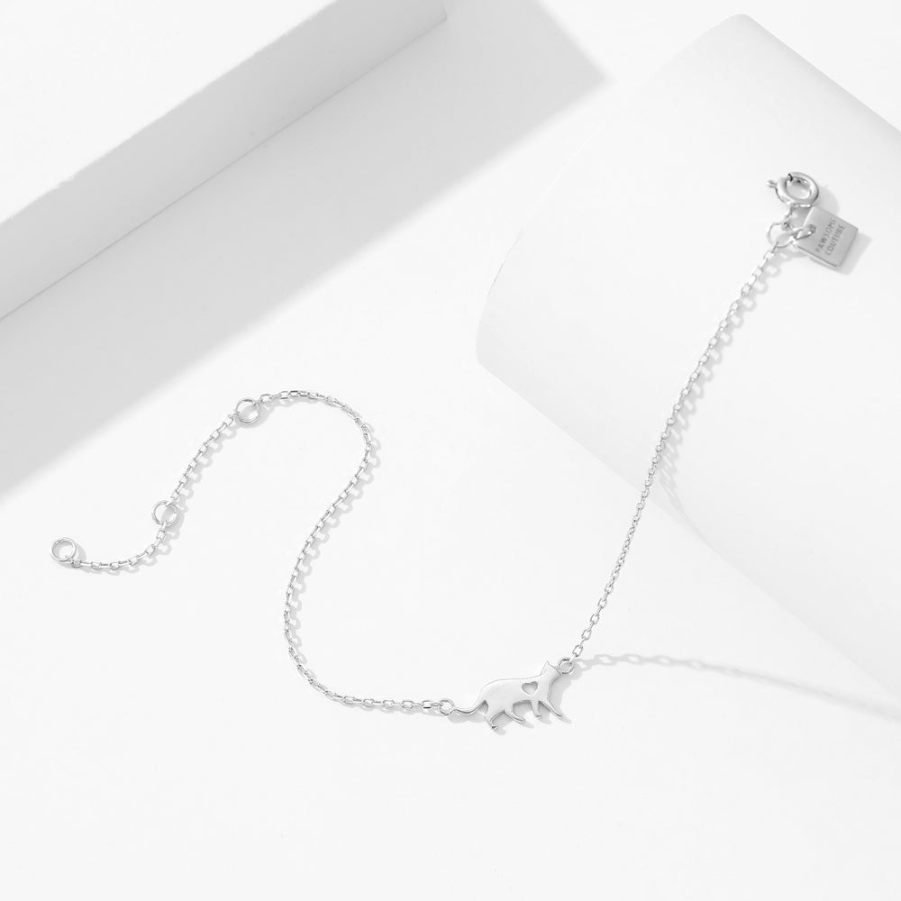 Tiny Sweetheart Cat Bracelet