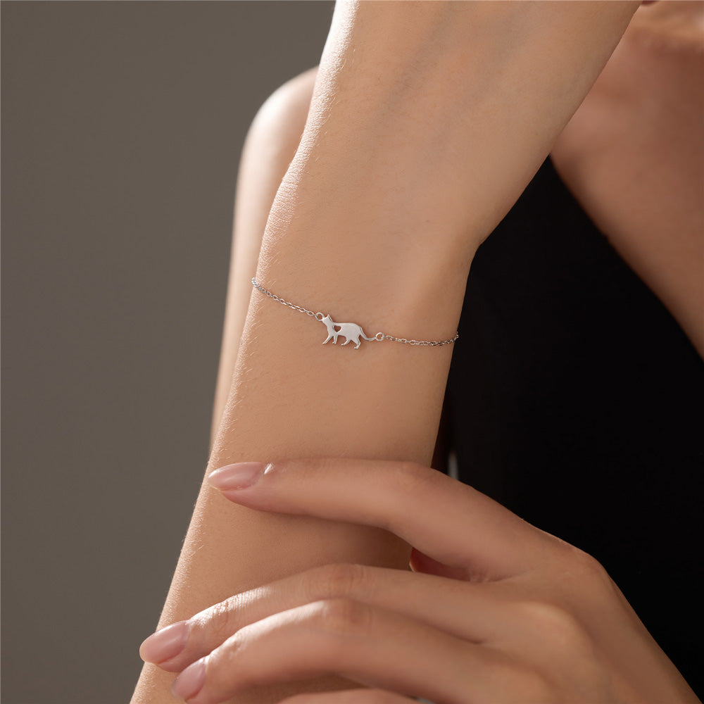 Tiny Sweetheart Cat Bracelet