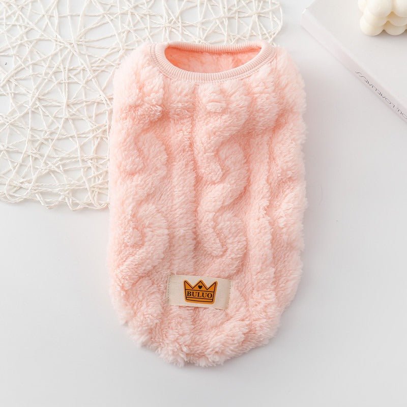 Autumn and Winter Warm Cotton Teddy Jacket Vest for Cat and Dog