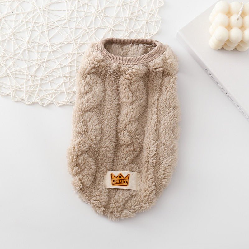Autumn and Winter Warm Cotton Teddy Jacket Vest for Cat and Dog