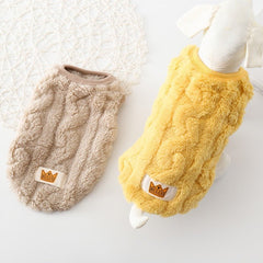 Autumn and Winter Warm Cotton Teddy Jacket Vest for Cat and Dog