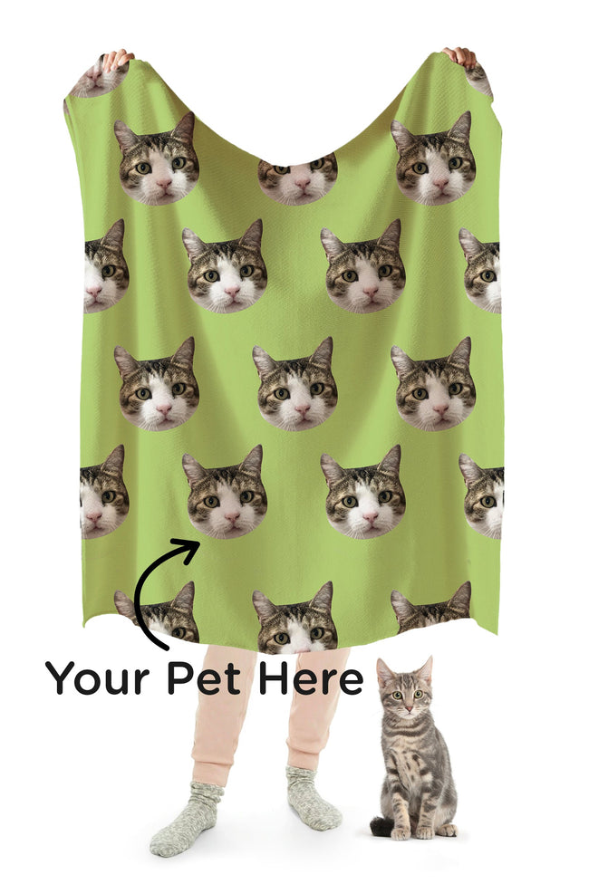 Custom Print Your Cat Blanket Hover Image