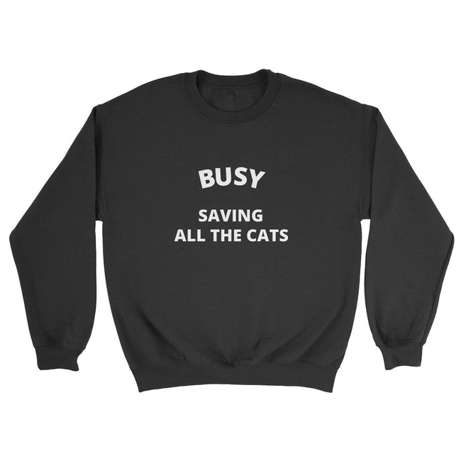 Busy Saving All The Cats Sweatshirt Main Image