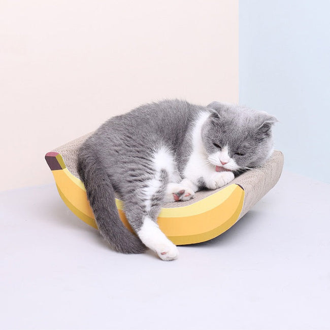 Banana Shaped Cat Scratching Pad Main Image