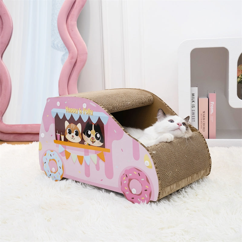 Donut Car Cat Scratcher