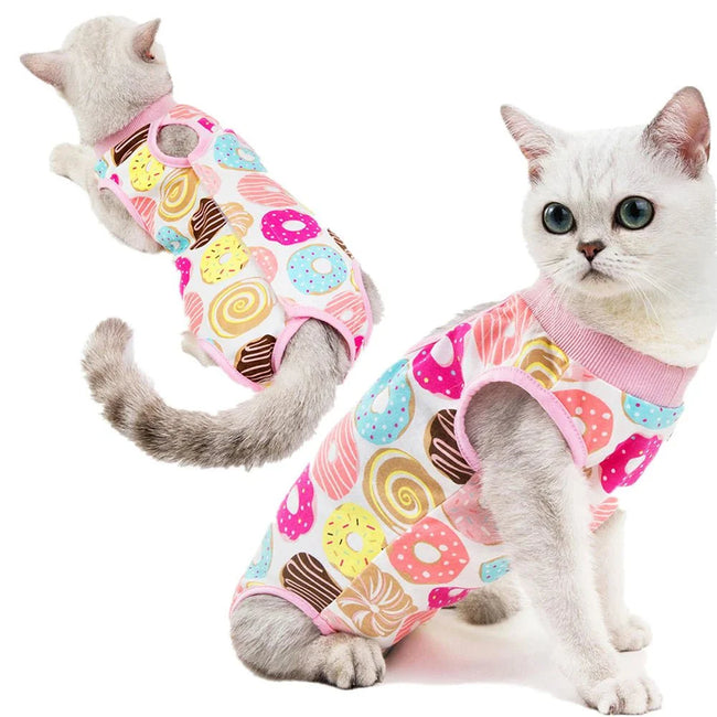 Cat Weaning Cotton Sterilization and Surgery Recovery Clothes Hover Image