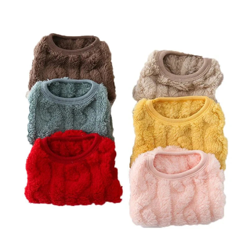 Cat Winter Fleece Cardigan Sweater