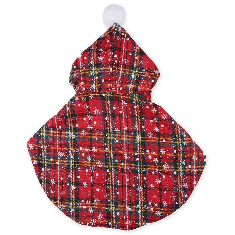 Christmas Cat Hoodie Warm Cloak