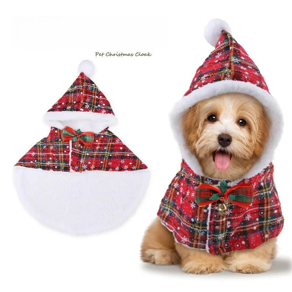 Christmas Cat Hoodie Warm Cloak
