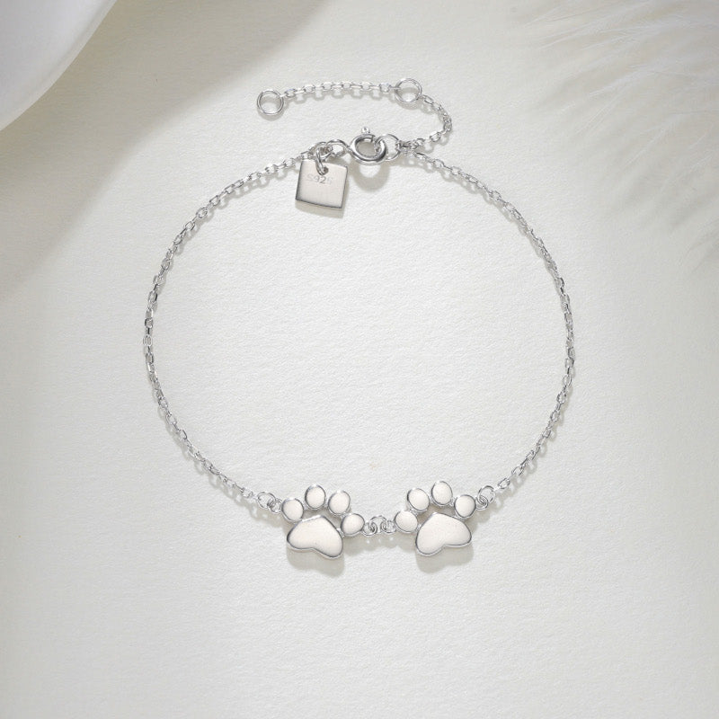 Teeny Double Paw Bracelet