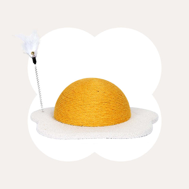 Egg Series Cat Sisal Scratcher Toy Hover Image