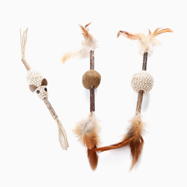 Feather & Mouse Catnip Batons Hover Image