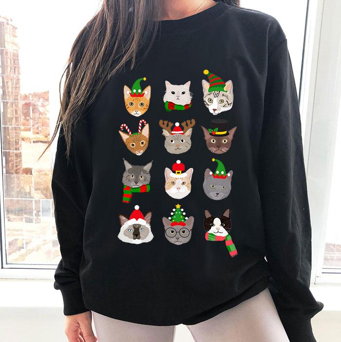Festive Cats Xmas Sweatshirt