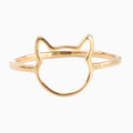 Open Cat Face Ring