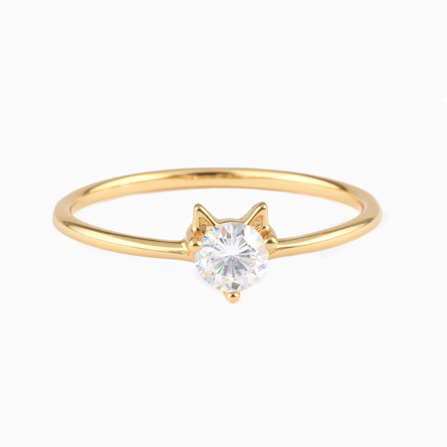 Itty Bitty Kitty Cat Ring Hover Image