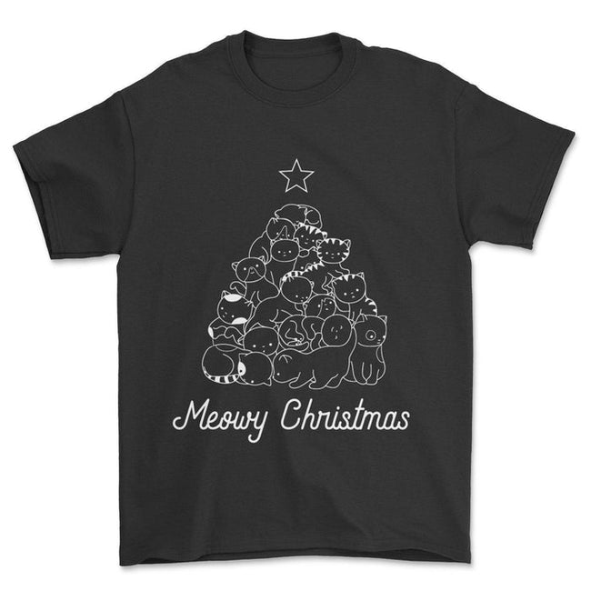 Meowy Xmas Tree T-Shirt Main Image