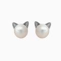 Pearl Cat Earrings