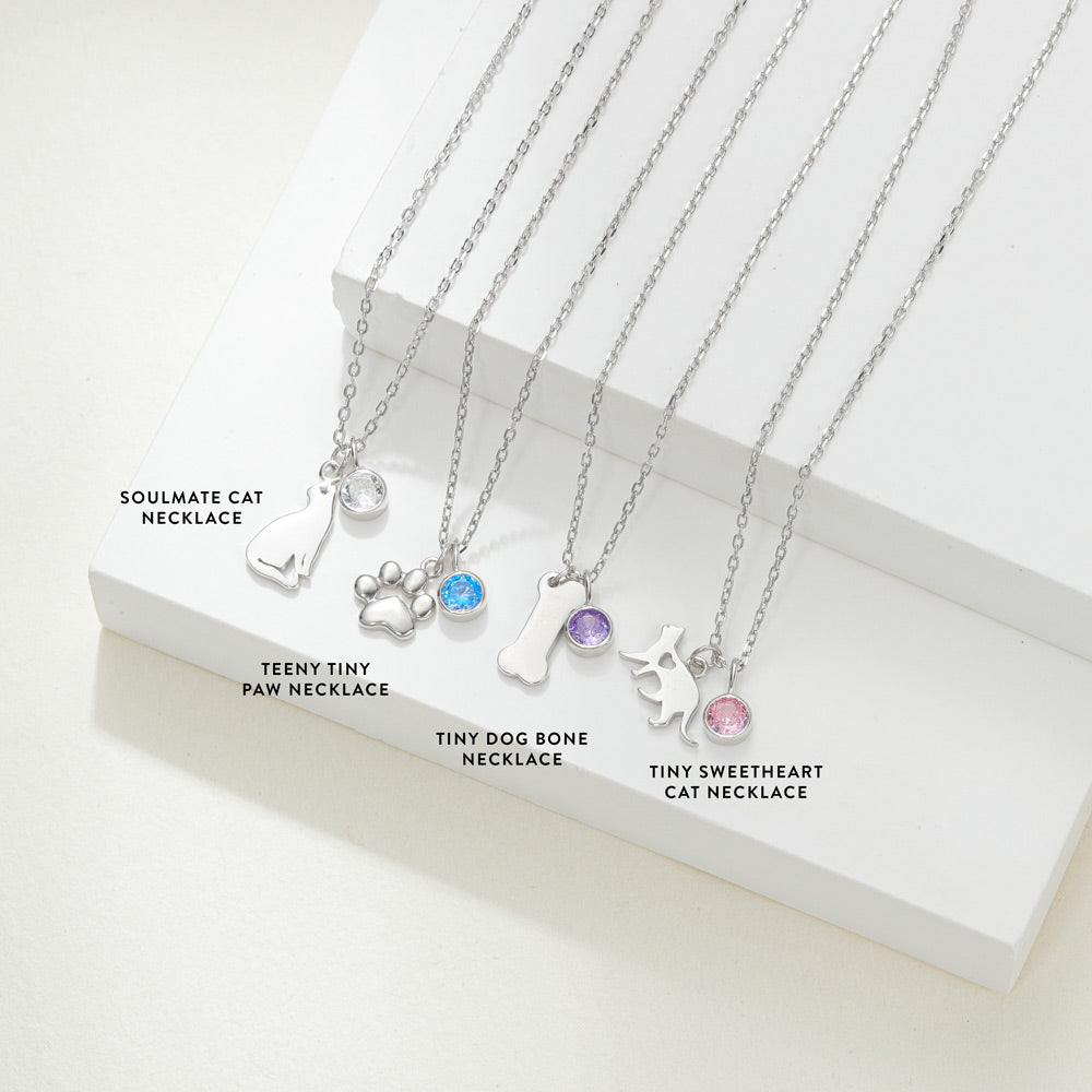 Teeny Tiny Dog Bone Necklace
