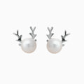 Reindeer Pearl Earrings