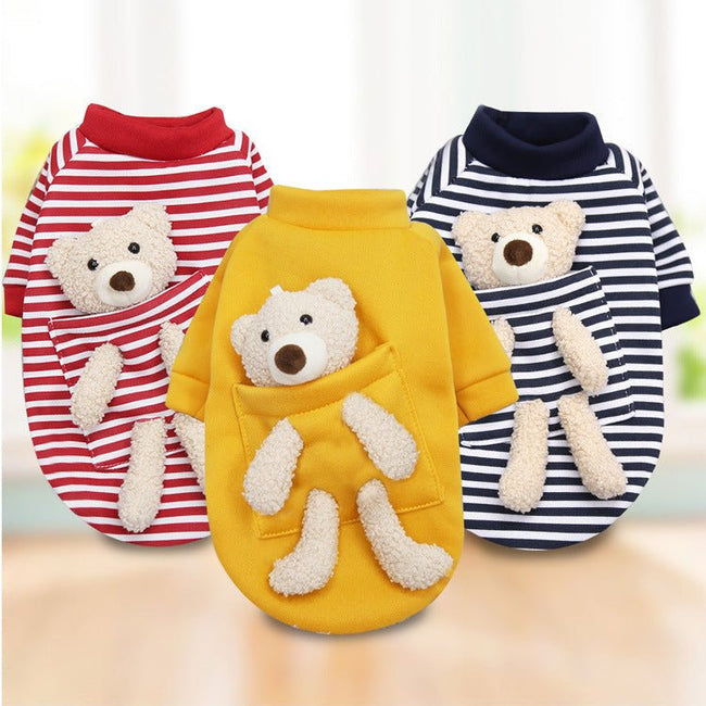 Pocket Bear Cuddle Clothes Autumn And Winter Hover Image