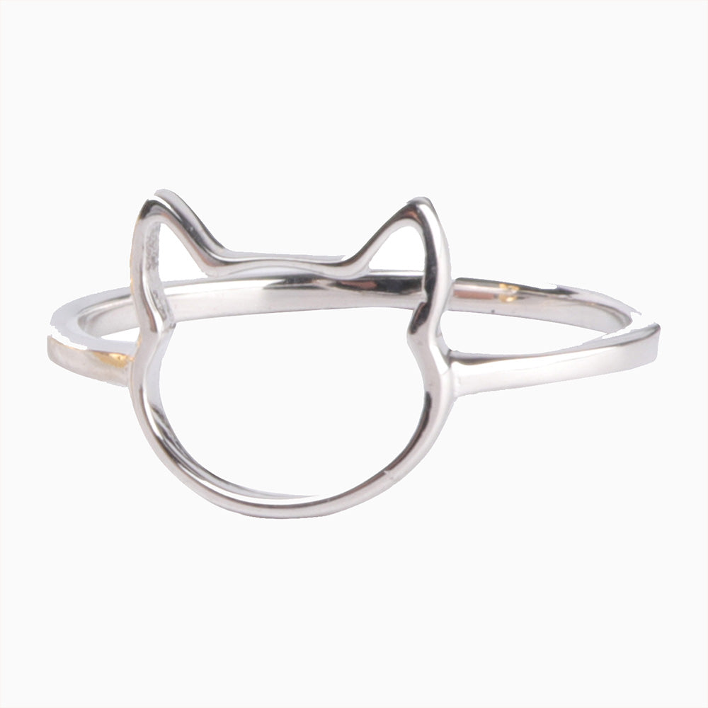 Open Cat Face Ring