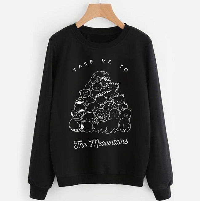 Take Me To The Meowntains Sweatshirt Hover Image